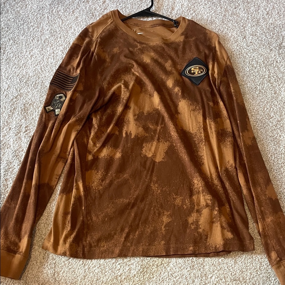 Men's Brown Long Sleeve Tee